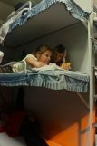 Hanging out on the hard sleeper bunk