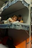 Hanging out on the hard sleeper bunk